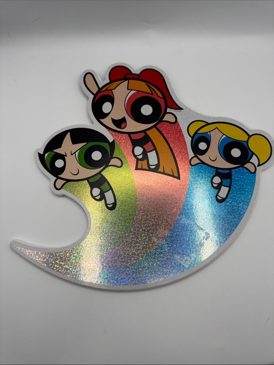 Other - Holographic Power Trio Wall Decor- Powerpuff Girls
